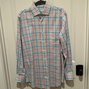 Peter Millar Crown Ease Aloha Plaid Sports shirt -Medium